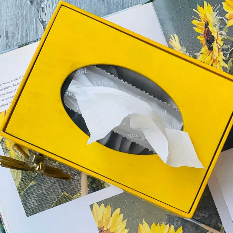 Sunshine Laser Cut Flutter Tissue Box