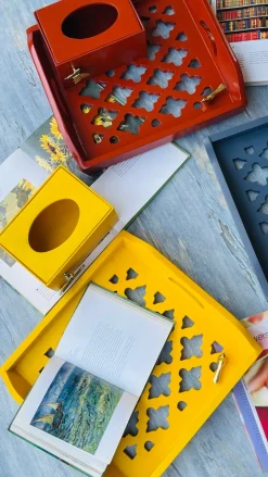 Sunshine Laser Cut Flutter Tissue Box