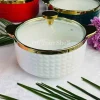 Taureen Pot Textured Large - White