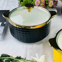 Taureen Pot Textured Large - White