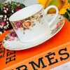 Tea Cup and Saucers Daulton Old Country Roses Set of Six