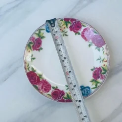 Tea Cup and Saucers Daulton Roses Band Set of Six