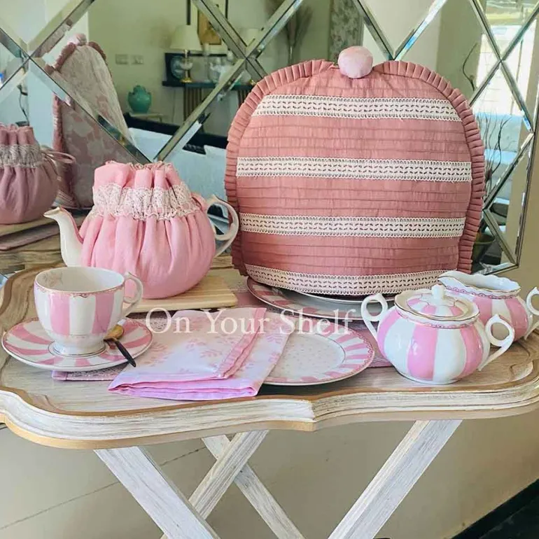 Tea Trolley Mats Pink NBK
