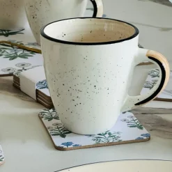 The Blue Ethnic Meadow Coaster (Pack Of Six)