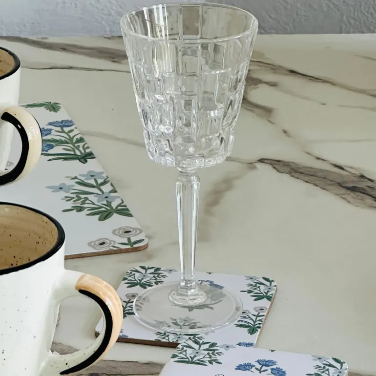 The Blue Ethnic Meadow Coaster (Pack Of Six)