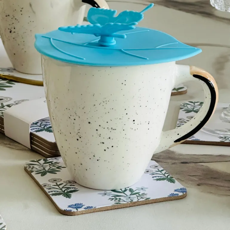 The Blue Ethnic Meadow Coaster (Pack Of Six)