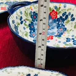The Blue Ethnic Series Bowl (with handle)