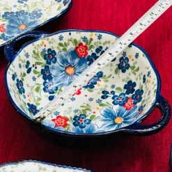 The Blue Ethnic Series Bowl (with handle)