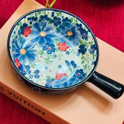 The Blue Ethnic Series Pot (with handle)