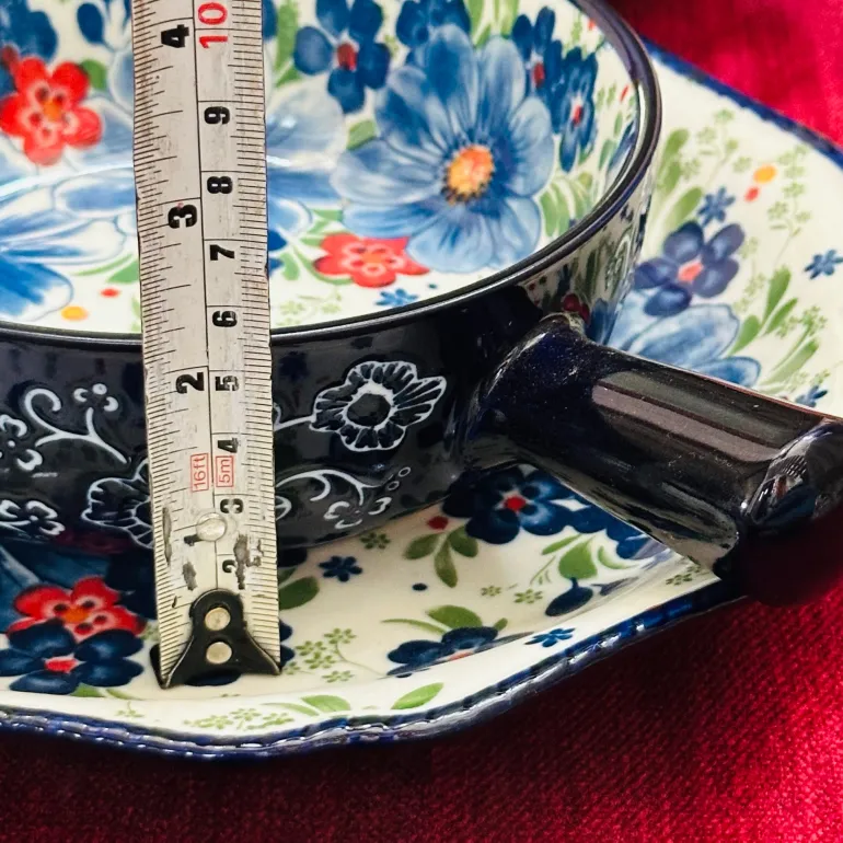 The Blue Ethnic Series Pot (with handle)