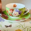 The Duchess’s Bloom In Green (set of six cups and saucers)