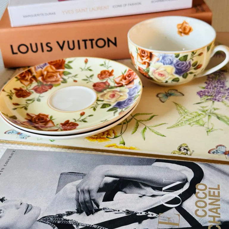 The Duchess’s Bloom In Yellow (set of six cups and saucers)