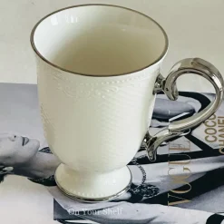 The Embossed Charm Mugs Gold/Silver