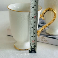 The Embossed Charm Mugs Gold/Silver