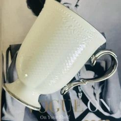 The Embossed Charm Mugs Gold/Silver