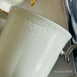 The Embossed Charm Mugs Gold/Silver