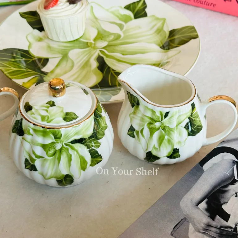 The Emerald Magnolia (24 Piece Tea Set)