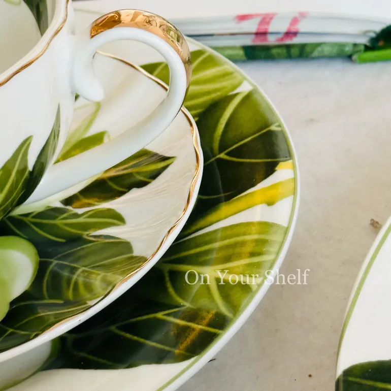 The Emerald Magnolia (24 Piece Tea Set)