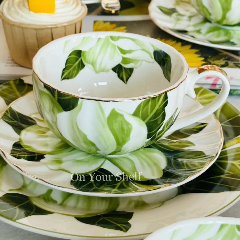 The Emerald Magnolia (24 Piece Tea Set)