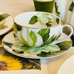 The Emerald Magnolia (24 Piece Tea Set)