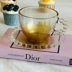 The Golden Halo Set (set of six cups and saucers)