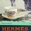 The Peacock Love (Set Of Six TeaCups & Saucers)