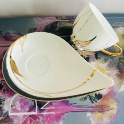 The Peacock Love (Set Of Six TeaCups & Saucers)