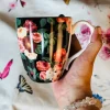 The Queen Garden Series - Black Floral Love Affair (single piece)