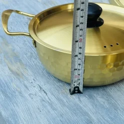 Timeless Elegance: Gold Hammered Heritage Serving Pot