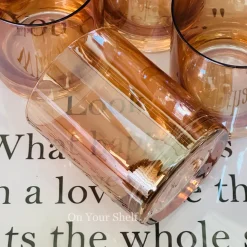 Tinge Grace Orange Glass (Set Of Six)