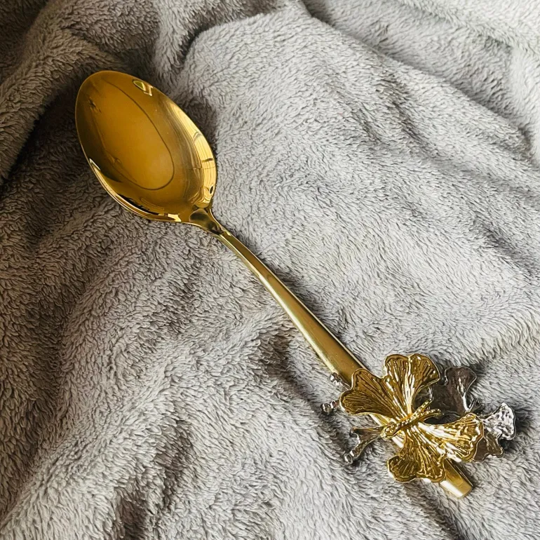 Turkish Serving Ladle/Spoon In Gold (single piece)