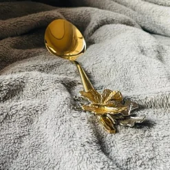 Turkish Serving Ladle/Spoon In Gold (single piece)