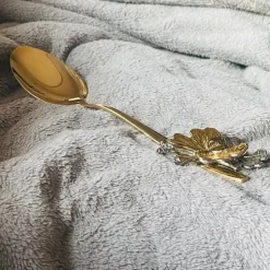 Turkish Serving Ladle/Spoon In Gold (single piece)