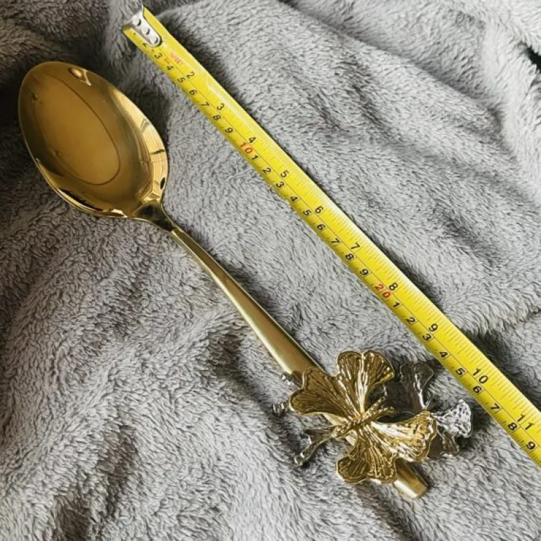 Turkish Serving Ladle/Spoon In Gold (single piece)