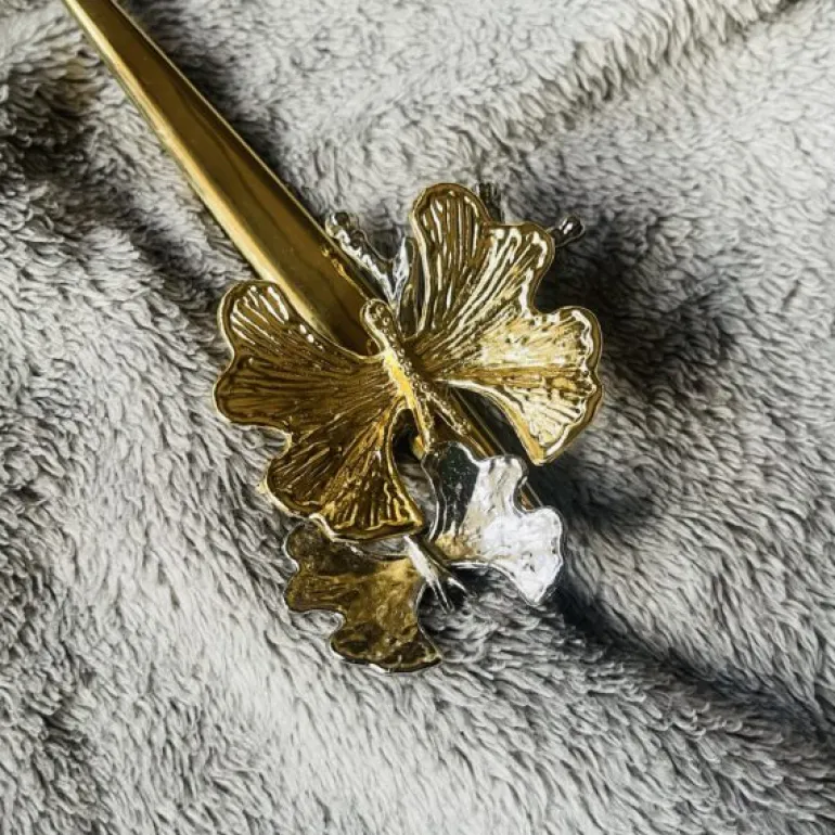 Turkish Serving Rice Spoon In Gold (single piece)