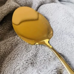 Turkish Serving Rice Spoon In Gold (single piece)