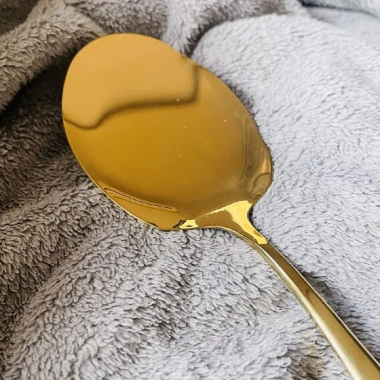 Turkish Serving Rice Spoon In Gold (single piece)