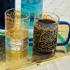 Urdu Calligraphy Glass Mugs (single piece)