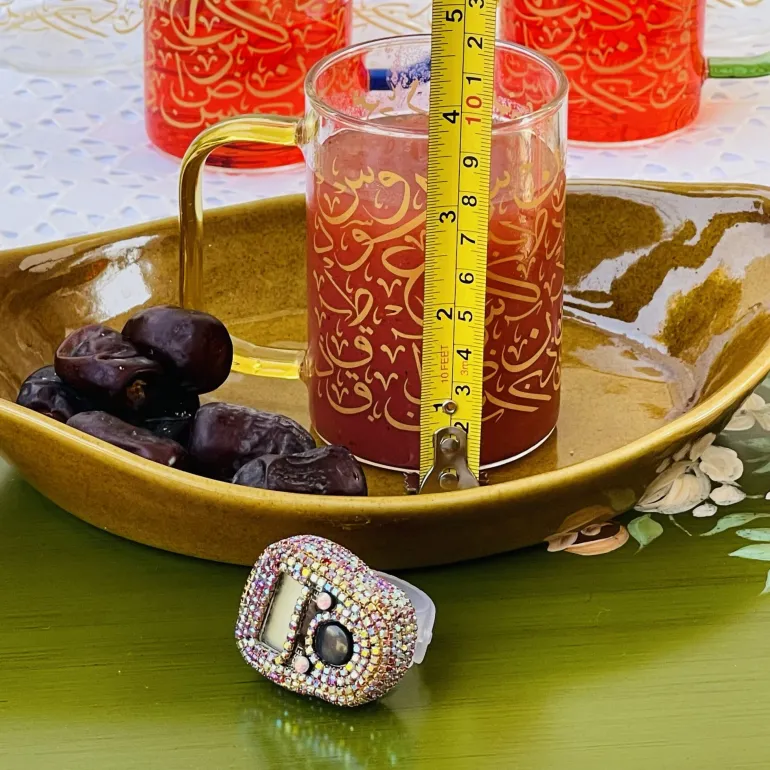 Urdu Calligraphy Glass Mugs (set of six)