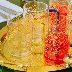 Urdu Calligraphy Glass Mugs (single piece)