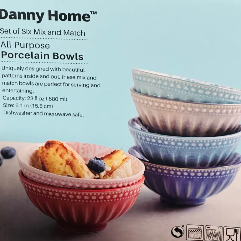 Vibrant Delight (set of six bowls)