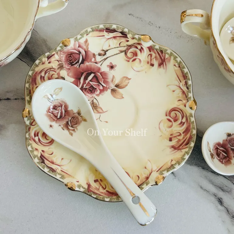 Victorian Rose Splendor Soup Set (23 Pieces)