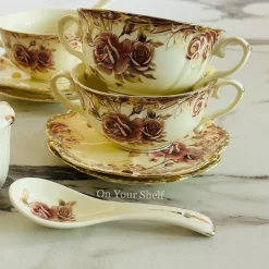 Victorian Rose Splendor Soup Set (23 Pieces)