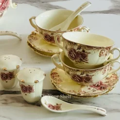 Victorian Rose Splendor Soup Set (23 Pieces)