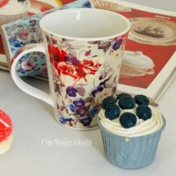 Vintage Rosette Mug Set (Set Of Four)
