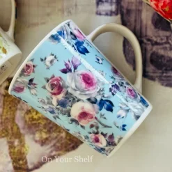 Vintage Rosette Mug Set (Set Of Four)