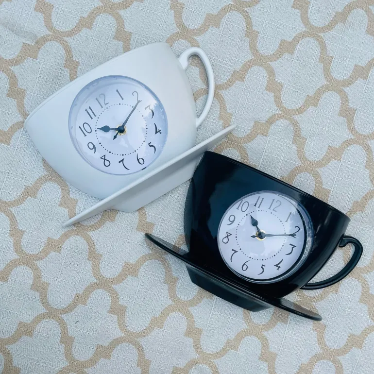 WhimsiTea Time Clock(white)