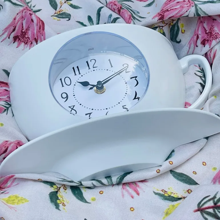 WhimsiTea Time Clock(white)