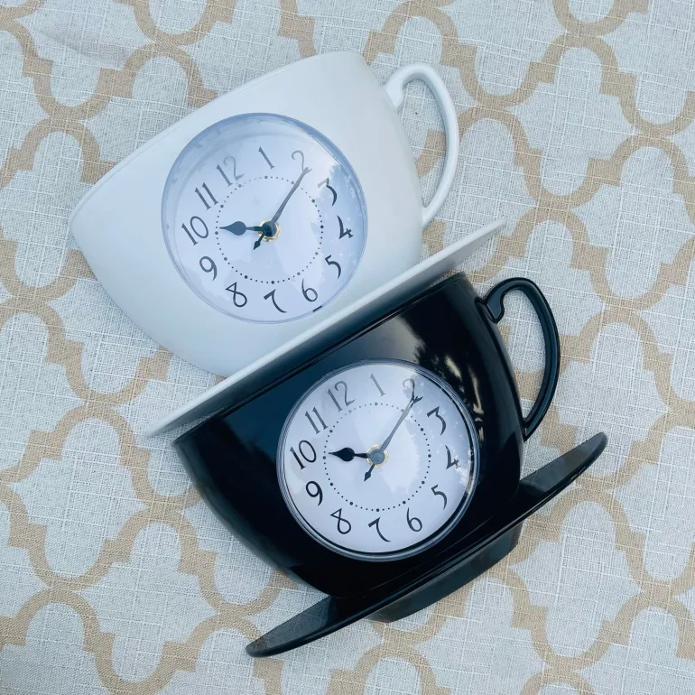 WhimsiTea Time Clock(white)