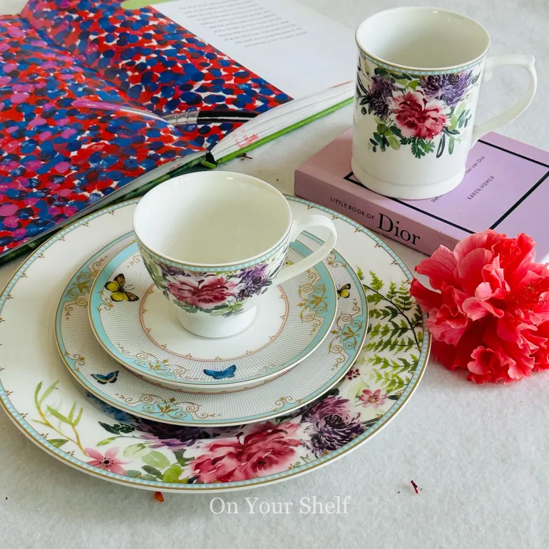 Whispering Meadows Teacups (set of six teacups and six saucers)